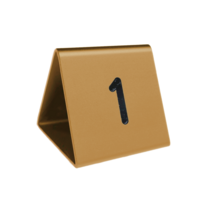 Aluminium tafelnummer Cody 50x55mm goud