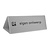 CombiCraft Aluminium tafelbordje Cody 200x55mm zilver