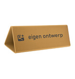 CombiCraft Aluminium tafelbordje Cody 200x55mm goud eigen ontwerp - per stuk