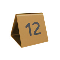 Aluminium tafelnummer Cody 50x55mm goud
