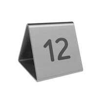 Aluminium tafelnummer Cody 50x55mm zilver