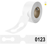 CombiCraft HDPE Sleufetiketten 400x75mm met nummer - per 100 etiketten
