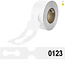 CombiCraft HDPE Sleufetiketten 400x75mm met nummer - per 100 etiketten