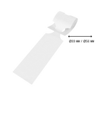 CombiCraft HDPE sleufetiketten 400x75mm met ontwerp en barcode - per 100 stuks