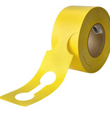 CombiCraft HDPE sleufetiketten 400x75mm met ontwerp en barcode - per 100 stuks