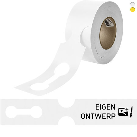 CombiCraft HDPE sleufetiketten 400x75mm met eigen ontwerp - per 100 etiketten
