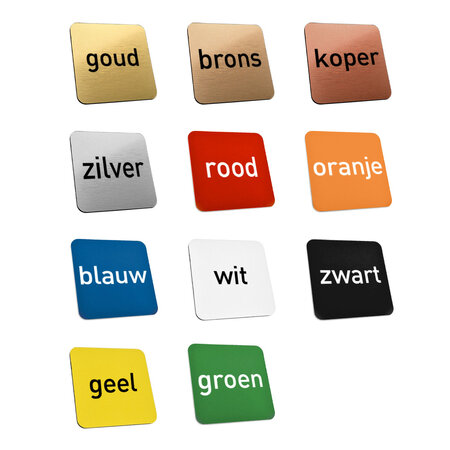 CombiCraft Kunststof nummerplaatje rechthoek met gat - per stuk