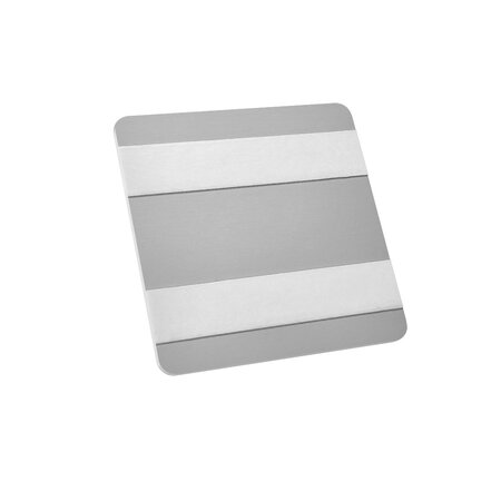 CombiCraft Aluminium deurbordje nooduitgang 100x100mm - per stuk