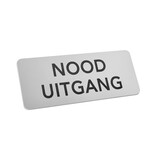CombiCraft Aluminium deurbordje nooduitgang 150x60mm - per stuk