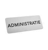 CombiCraft Aluminium deurbordje administratie 150x60mm - per stuk