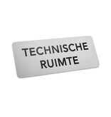 CombiCraft Aluminium deurbordje technische ruimte 150x60mm - per stuk