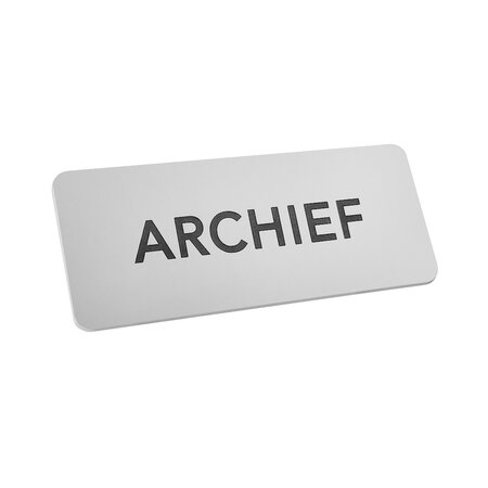 CombiCraft Aluminium deurbordje archief 150x60mm - per stuk