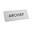 CombiCraft Aluminium deurbordje archief 150x60mm - per stuk