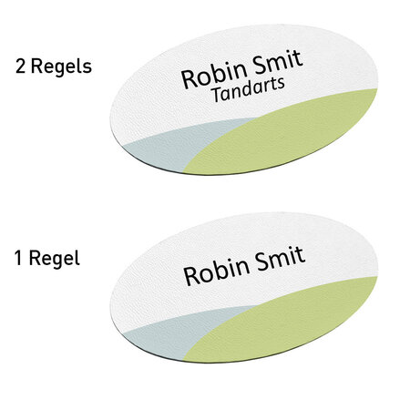 CombiCraft Kunststof naambadge 85x45mm met eigen tekst - per 1 stuk