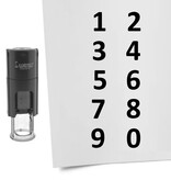 CombiCraft Stempelset cijfers Ø10mm - 10 stuks