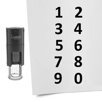 Stempelset Ø10mm cijfers