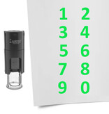 CombiCraft Stempelset cijfers Ø10mm - 10 stuks