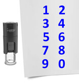CombiCraft Stempelset cijfers Ø10mm - 10 stuks