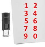 CombiCraft Stempelset cijfers Ø10mm - 10 stuks
