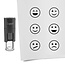 CombiCraft Stempelset smiley Ø10mm - 6 stuks