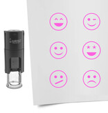 CombiCraft Stempelset smiley Ø10mm - 6 stuks