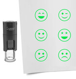 CombiCraft Stempelset smiley Ø10mm - 6 stuks