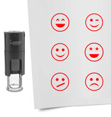 CombiCraft Stempelset smiley Ø10mm - 6 stuks
