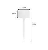 CombiCraft Kunststof plaatetiket 15cm hoog recht met nummer  - per stuk