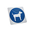 CombiCraft Aluminium deurbordje honden toegestaan 100x100mm - per stuk