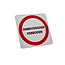 CombiCraft Aluminium deurbordje onbevoegden verboden 100x100mm - per stuk