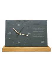  Leisteen met klok, 30cm breed