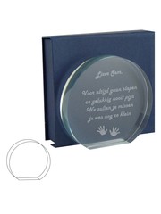  Ronde glazen schijf, 115x105mm