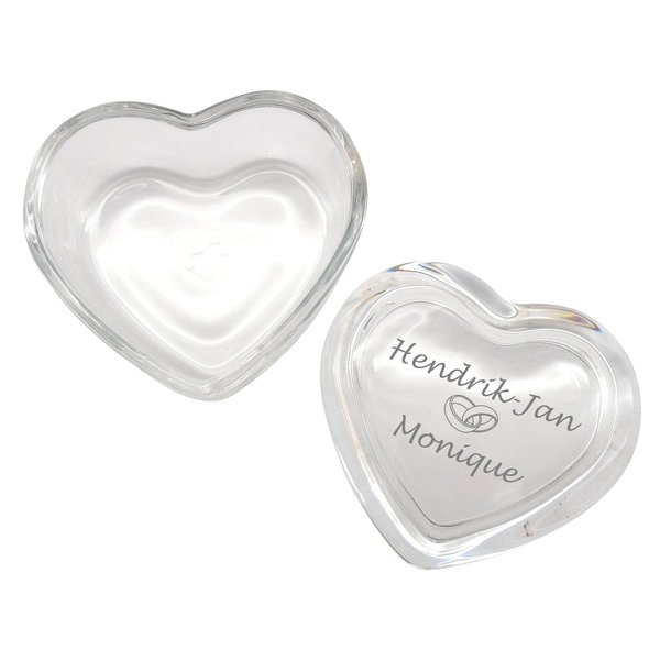 Glazen hart met deksel 84x76x50mm