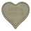 Houten hart met groef, 24x24x1,4cm