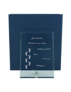 Bokaal van glas, 179x129mm, incl. geschenkdoos