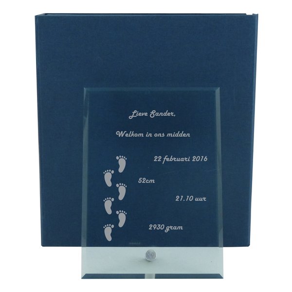 Bokaal van glas, 179x129x9mm