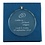Glazen medaille/medaillon, 8cm of 7cm rond, 1cm dik