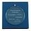 Glazen medaille/medaillon, 8cm of 7cm rond, 1cm dik