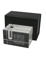  Glazen pennenhouder met 1 gat