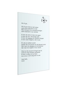  Spiegel graveren, 30x60cm of 60x30cm