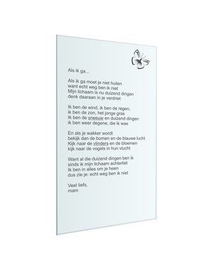  Spiegel graveren, 30x60cm of 60x30cm