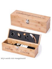  Wijnset Naturel Groot, 36x11x12,5cm