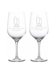  2 stuks Leonardo rode wijnglazen