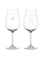  2 stuks Leonardo rode wijnglazen