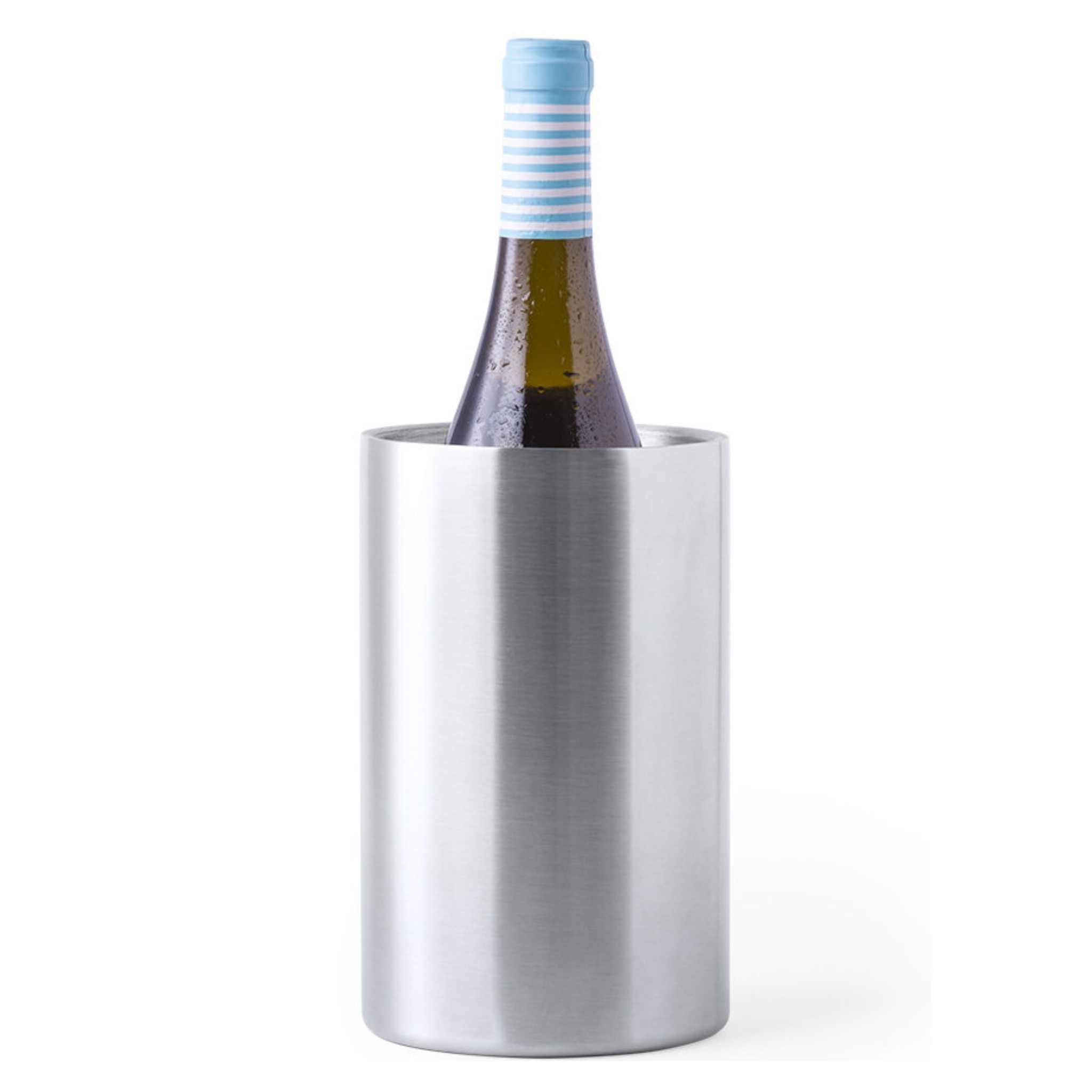 flessenkoeler wijnkoeler met logo tekst - Cadeaugraveren.nl