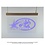 Hangend transparant plexiglas met LED-verlichting, 62x38cm