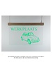  Hangend transparant plexiglas met LED-verlichting, 72x43cm