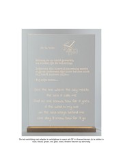  Transparant plexiglas met LED-verlichting, 52x38cm of 37x53cm