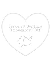  Hart van plexiglas, bol-vormig