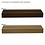 Leisteen met houten standaard, 20x20x0,5cm